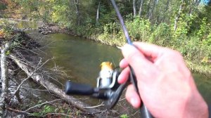 Исследуем малую реку в поисках Хариуса. Рыбалка на спиннинг 13.09.2020.