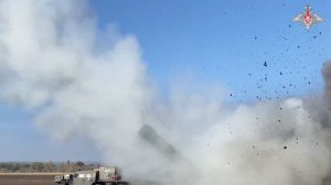 Боевая работа расчетов РСЗО «Смерч» на Белгородском направлении
