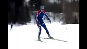 Одновременный одношажный коньковый ход на беговых лыжах