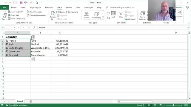 Geography Data Type in Excel by Chris Menard смотреть онлайн