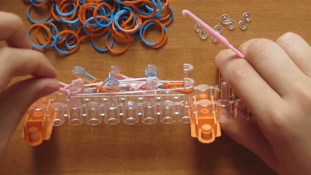 БРАСЛЕТ ИЗ РЕЗИНОК - ЧЕТЫРЕХРЯДНЫЙ РЫБИЙ ХВОСТ смотреть онлайн