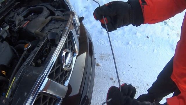 Экстренное открывание капота Nissan X-Trail