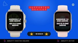 Amazfit Active vs Amazfit Cheetah Square