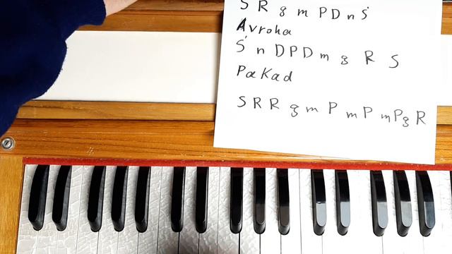 Ragg Kafi  Thaat Kafi Learning No.298 Harmonium Ahmad Zahir's Schoolآموزش هارمونیه راگ کافی تات کاف