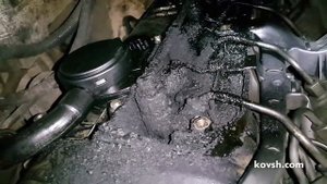 Шайбочки под форсунками не заменили вовремя на двигателе OM646 d2.1 Mercedes Vito W639