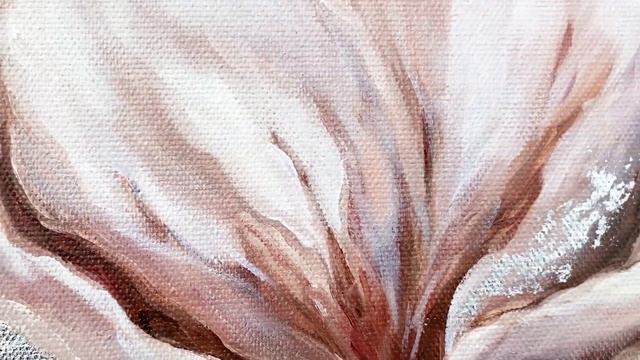 Интерьерная картина ПИОН маслом "Нежность" 60х60 см смотреть онлайн