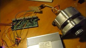 запускаем мотор генератор на постояных магнитах от авиамодельного регулятора Motor controller (BLDC