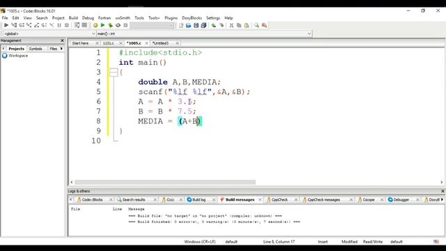 beecrowd Problem 1005 (Average 1) solution( Bangla ) | C language смотреть онлайн