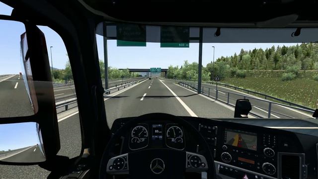 ETS2 1.47 - ProMods 2.63 - Mercedes-Benz Actros 1845 - Trip: Vienna - Zagreb смотреть онлайн