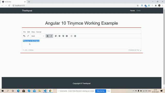 Angular 10 Tinymce Working Tutorial смотреть онлайн