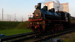 Паровоз Эу 699-74 "ульянцевский" едет в депо. ЭКСПО 1520, 31.08.2019