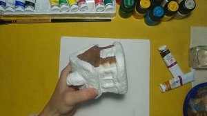 Мастер - класс / Ватный домик - Игрушка на ёлку /Cotton wool toy