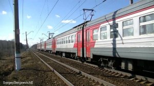 Электропоезд ЭР2Р-7028 платформа Сушкинская
