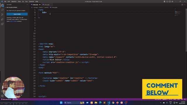 How To Use CKeditor/ Rich Editor In php Or HTML | Bangla | Developer inzams