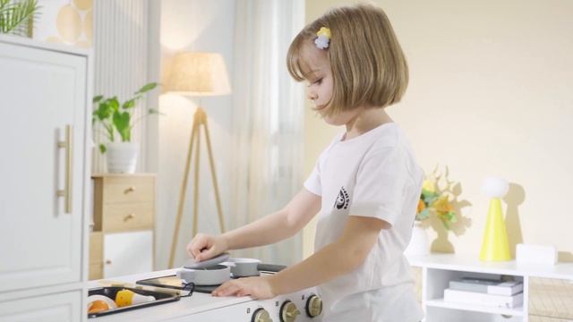 VIGA Кухня PolarB Classic Modern белая свет, звук VG44072 с 3 лет смотреть онлайн