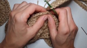Мини-сумочка из джута крючком Как заработать на вязании Сумка из джута крючком Crochet jute bag