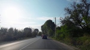 Путь  из Балаклавы на Фиолент по новой дороге в объезд Огурца, 5 км. Ускорено