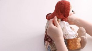 Текстильная кукла "Маша-умница", сувенирная мастерская  "Нежный ветер"