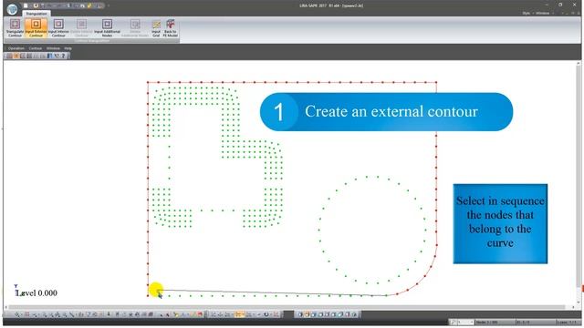 LIRA-SAPR 2017 Create and triangulate contours смотреть онлайн