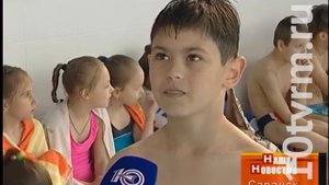 Соревнования по прыжкам в воду среди детей