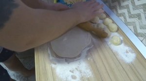 Кутабы с картофелем, сыром и зеленью. Тесто из муки и воды. Простой рецепт.