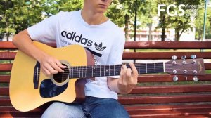 The Beatles - While My Guitar Gently Weeps. Fingerstyle guitar cover (Ростислав, 3й курс)