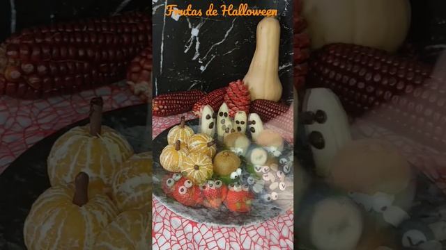 FRUTAS DE HALLOWEEN ??una idea divertida y saludable para Halloween #especialhalloween