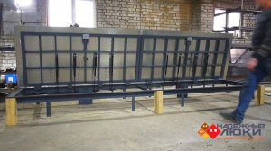 Люк "Контур" с рифленым алюминиевым листом