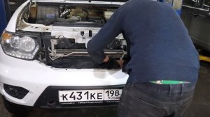 Защита радиатора и лебедки Runva Уаз Патриот АКПП 2021г.: Чехол и сетка.