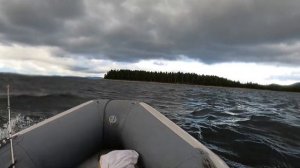 Кандалакшский залив Белого моря, На лодке в небольшой шторм