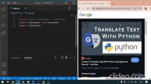 Projet Python in Arabic Darija : Create Translation Application  انشاء تطبيق الترجمة