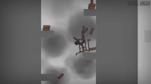 Stickman Dismount. Кроличья нора. Баг. Тележка