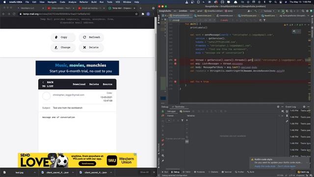 Gmail Java Api Testing and Rambling смотреть онлайн