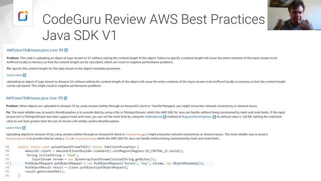 Amazon CodeGuru vs SonarQube for Java Developers on AWS |Vadym Kazulkin (EN)