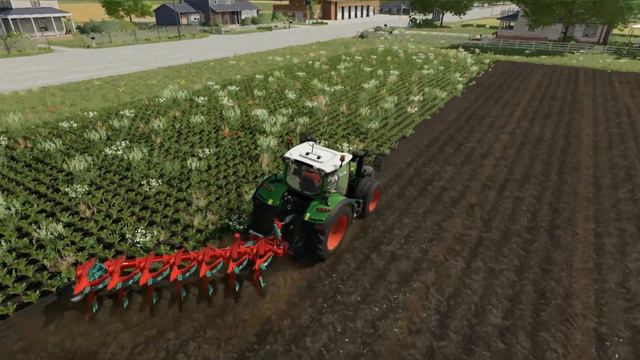 FS22|Вспашка на FENDT с оборотным плугом|Plowing on FENDT with a revolving plow смотреть онлайн