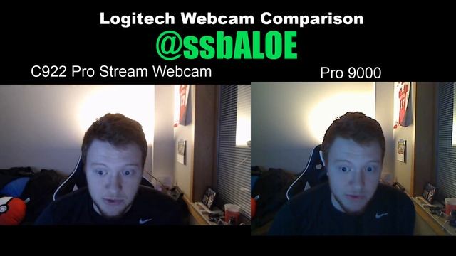 Logitech C922 Pro Stream vs Logitech Pro 9000 - Webcam Comparison смотреть онлайн