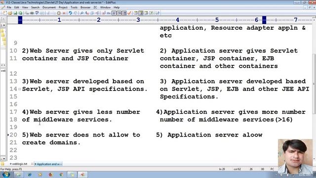 100 Difference between Application Server & Web Server | Adv Java Servlet Programming Tutorial смотреть онлайн