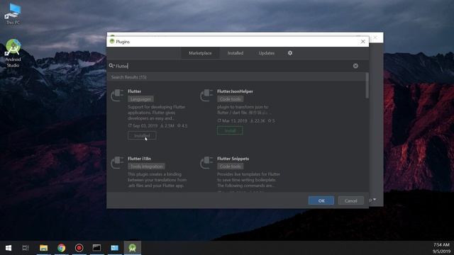 Flutter Tutorial #2 - Installing Flutter Plugin in Android Studio