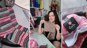 ВЛОГ Шарф Альпака Камтекс Носки Rellana Flotte Socke Новый проект из LaLa BERLIN Распаковка подарков