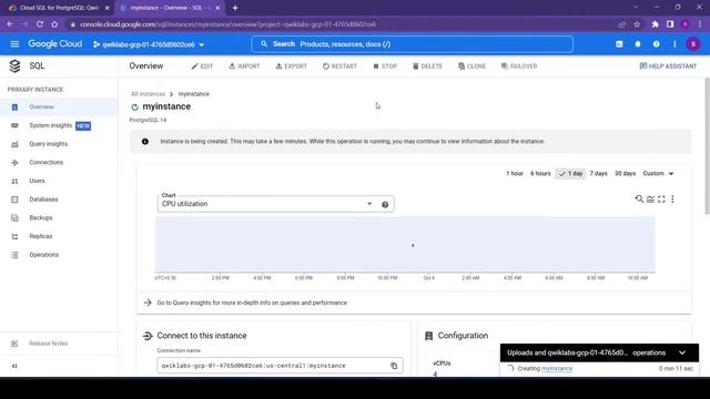 Cloud SQL for PostgreSQL: Qwik Start Qwiklab