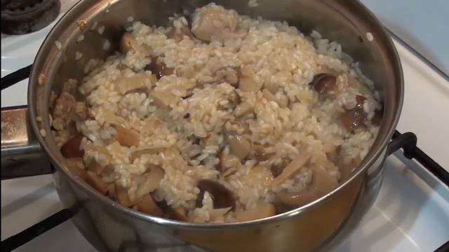 Ризотто с белыми грибами со сливками смотреть онлайн