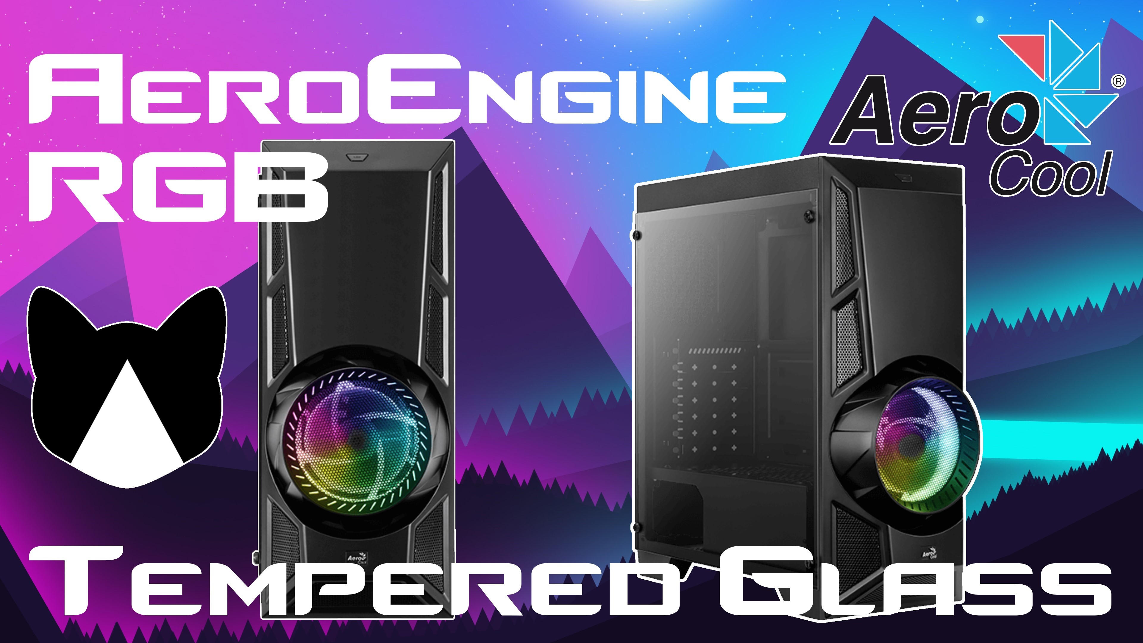 Котику нравится! Обзор корпуса Aerocool AeroEngine RGB Tempered Glass.