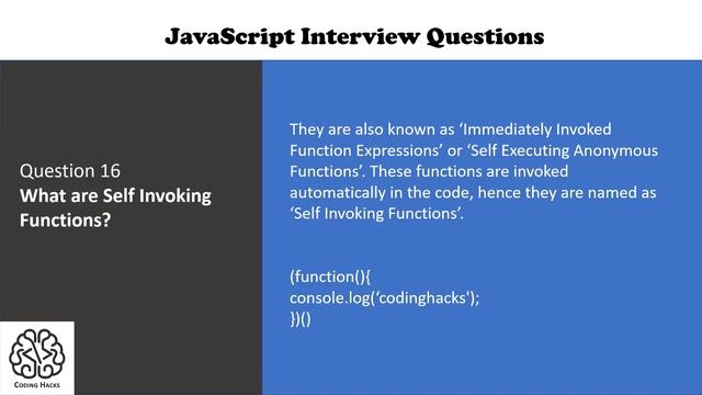 JavaScript Interview Questions and Answers | Must prepare these questions to clear a JS interview
