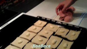 Быстрые бутерброды из слоеного теста