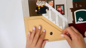 Гарри Поттер. Тисовая улица и дом Дурсли. Книга Гарри Поттер из фетра.