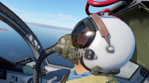 Первый вылет на шведском реактивном самолете Saab SK60B в VR шлеме в War Thunder.