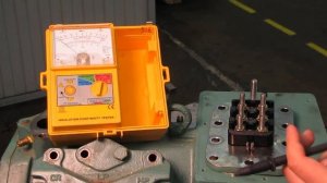 Измерение изоляции электродвигателя холодильного компрессора Bitzer
