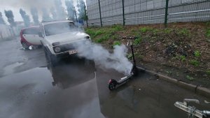 загорелся электросамокат kugoo s3