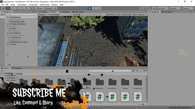 Unity 3D - Hide Objects or Obstacles Between Player and Camera - Demo | PG Tutorials