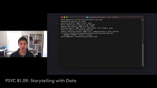 PSYC 81.09: Storytelling with Data, Git basics: add, rm, mv, commit, push, and pull смотреть онлайн